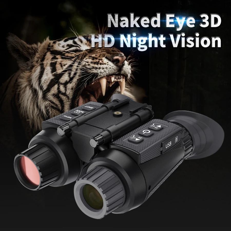 

Binoculars Night Vision Device HD 3D IP54 Waterproof 6X Digital Zoom Infrared Video Recorder For Camping Hunting Full Dark 300M