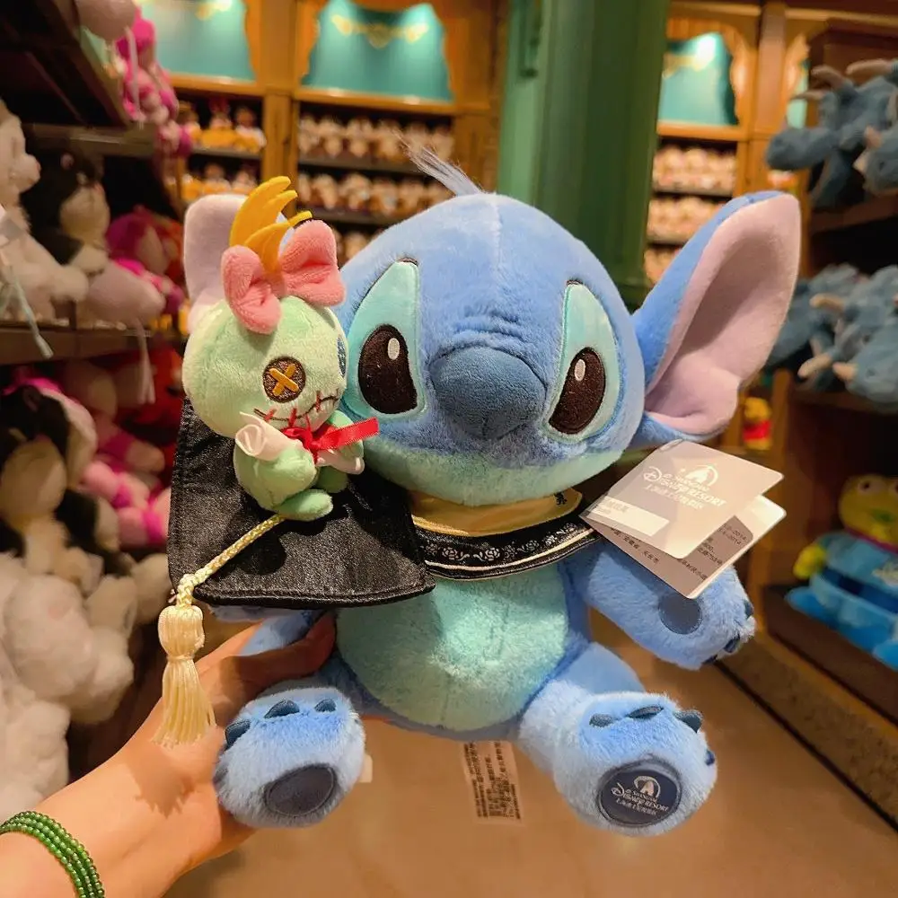 Disneyland: Academic Graduation Cap-Themed Goofy and Friends Mickey Plush Toys as Gifts and Souvenirs for Classmates