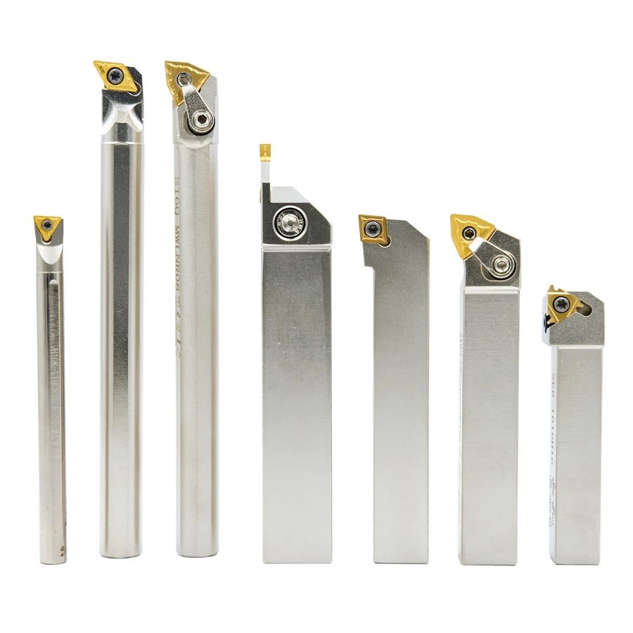 CNC Turning Tool Holders Turning Tool Holder Set 10/12/16/20/25mm External Turning Tool Holder for Lathe