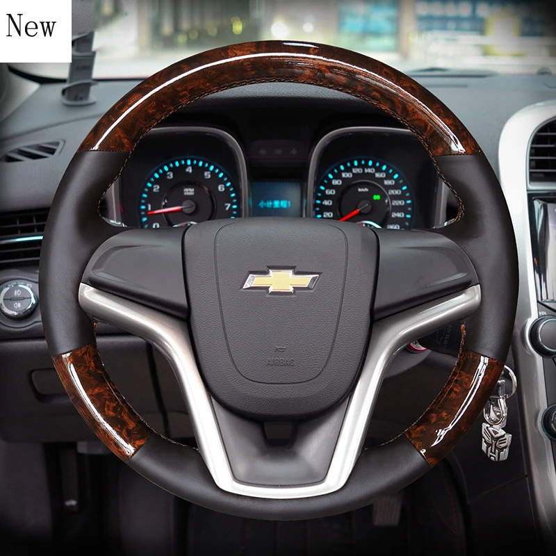 For Chevrolet CRUZE MALIBU Xl Cavalier Monza Equinox New Sail High-quality Leather Suede Car Steering Wheel Cover Auto Parts