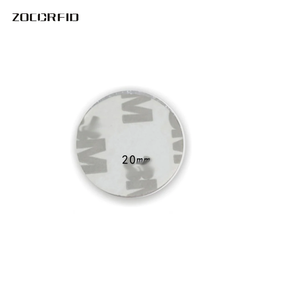 100 Stks/partij 3-M Sticker Rfid Tag 125K Id Coin Card EM4100 Rfid 125Khz Id Tag Keyfobs Token Voor toegangscontrole