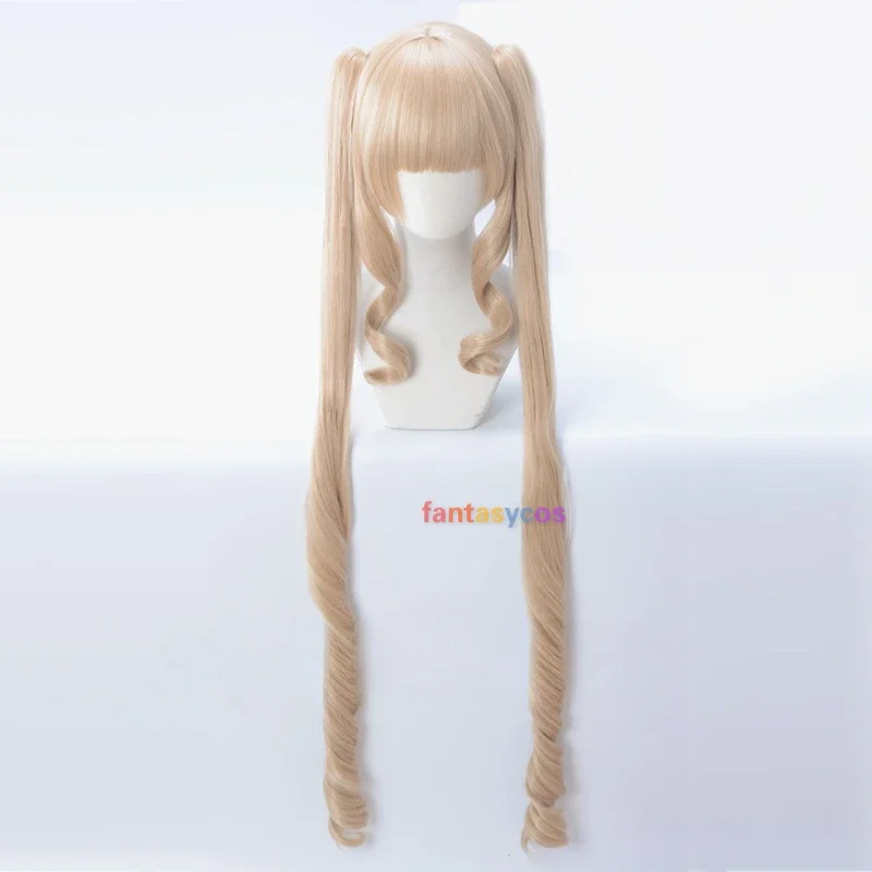 Shin Ku Anime Roses Maiden Cosplay Wig Heat Resistant Synthetic Long Yellow Wigs for Halloween Costume Role Play Party Wig Cap