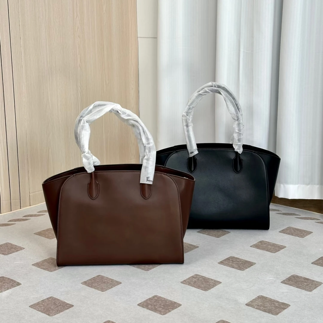 

Elegant Retro High Quality Leather Tote Bag Large Capacity Commuting Classic Women's Shoulder Bag Fashion Travel Handbag
