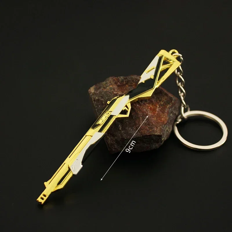 Valorant Keychains Weapons Prime 2.0 Bucky M4 9cm Game Peripheral Metal Gun Model Pendant Accessories Key Ring Gifts Toys Boy