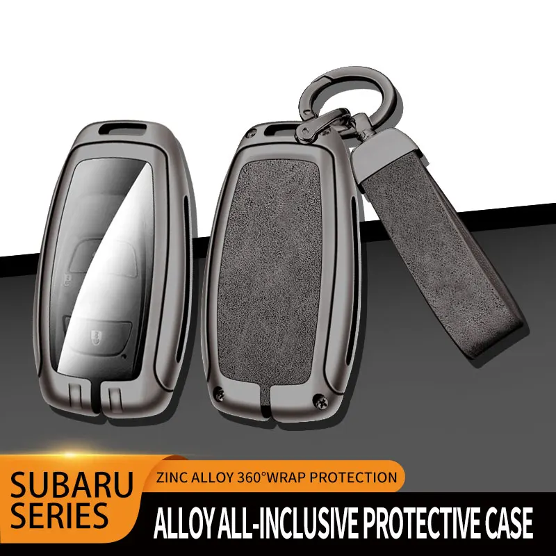 Car Metal Key Case Cover Shell Fob For Subaru BRZ STI Legacy Forester Crosstrek Impreza WRX Ascent Outback Remote Control