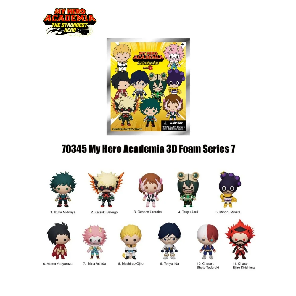My Hero Academia 3D PVC Figuur Sleutelhanger Blind Bag Mystery Box Anime Chibi Cartoon Pop Sleutelhanger Hanger Rugzak Charm Cadeau
