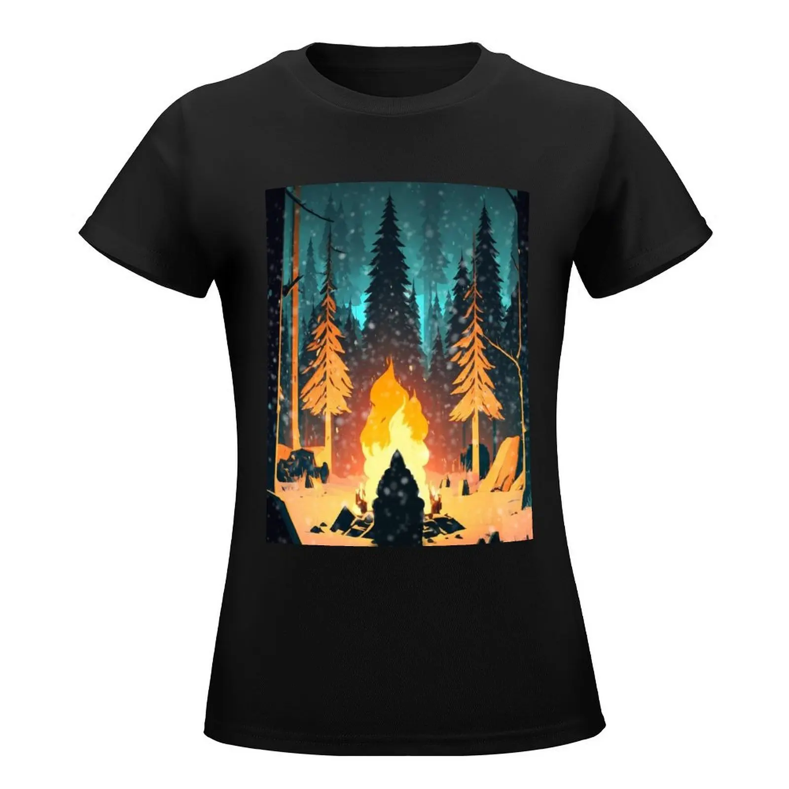 The Long Dark T-Shirt animal print shirt for girls quick-drying summer tops funnys oversized t shirts for Women