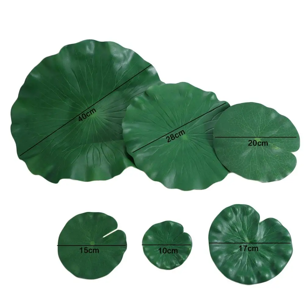 Flower Props For Water Pond Stage Performance Fish Tank Landscaping Artificial Plant Fake Lotus Water Leaf Floating Lotus Leaf