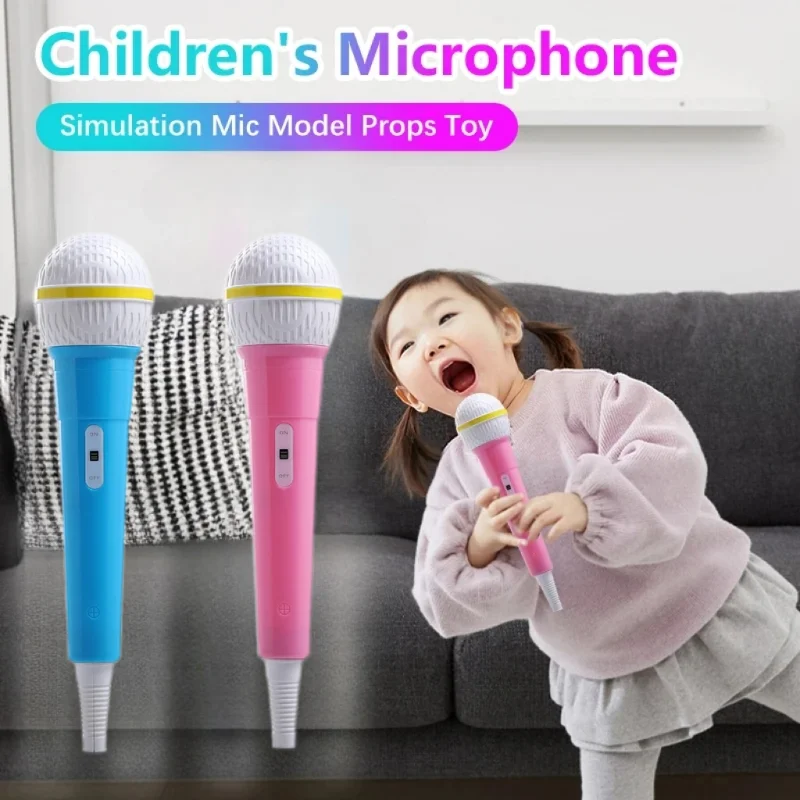 

Party Practice Microphone Prop Simulate Speech Karaoke Fake Microphone Stage Costume Prop Toy microphone kids birthday gifts