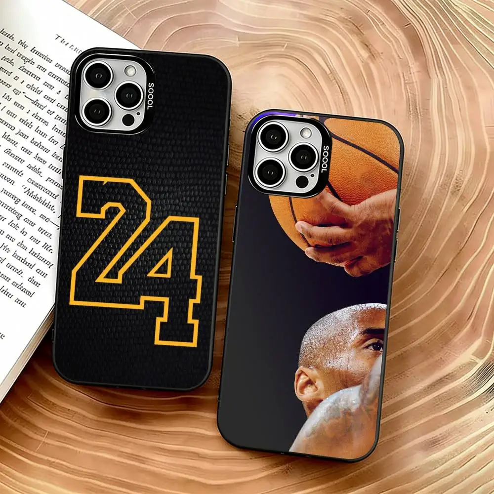 

Star Kobe Bryant Phone Case For iPhone 17,16,15,14,13,12,11 Plus,Pro Max,XS,Colorful Silver Black Cover