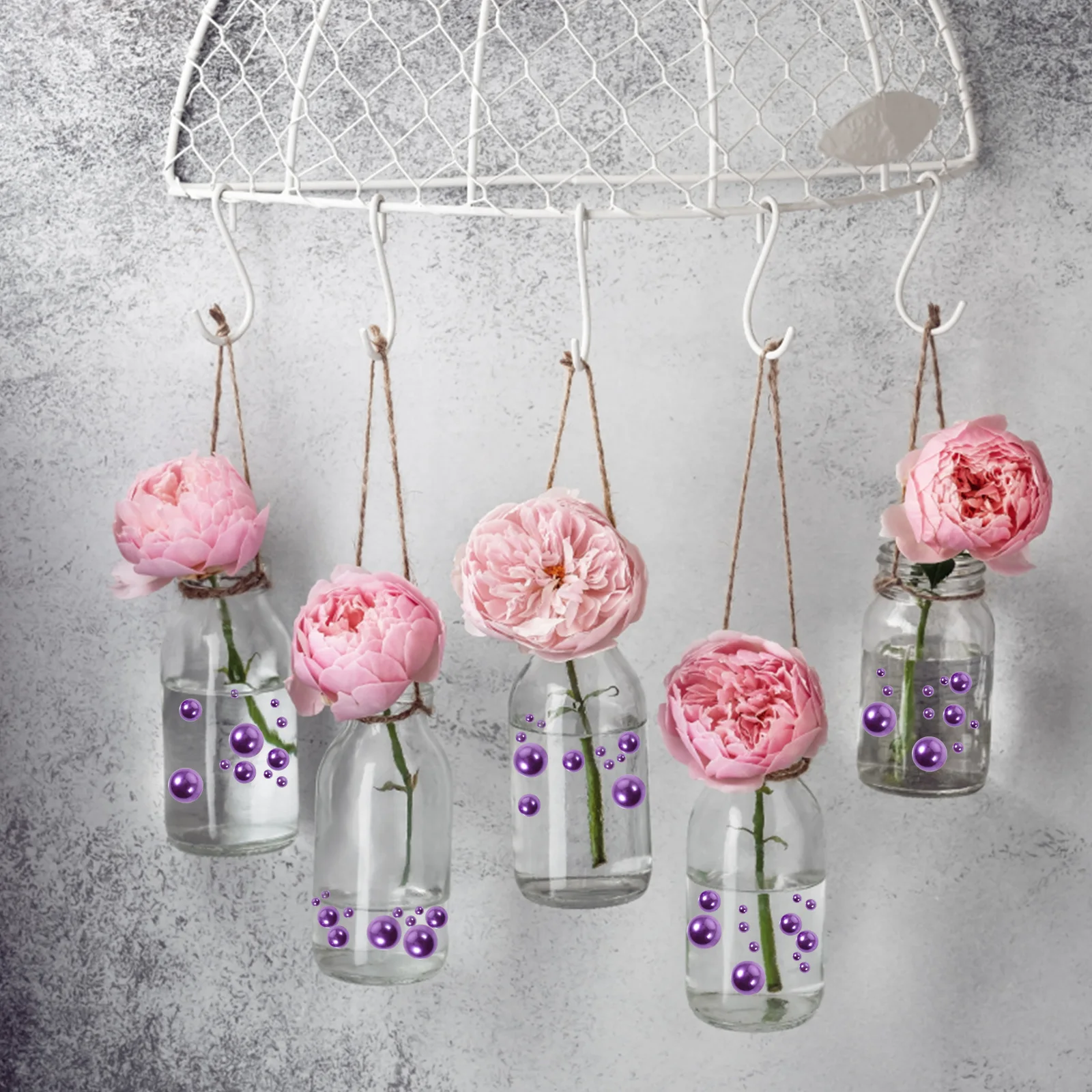 

125pcs Pearl Vase Filler No Hole Fake Pearls For Diy Craft Decor Wedding Party Vase Ornament Faux Pearls Beads Home Decor