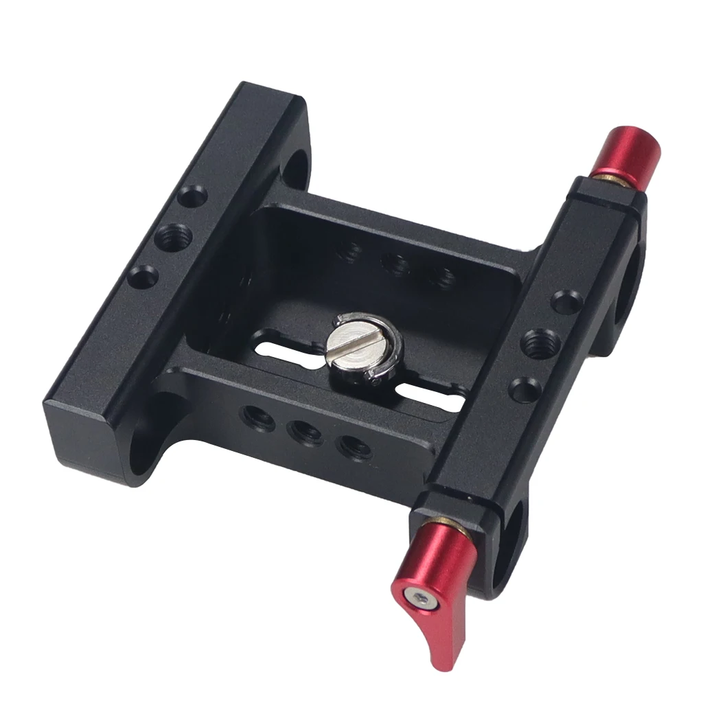 Universal Kamera Grundplatte Schulter Rig 15mm Stange Clamp Quick Release Adapter für Sony DSLR Käfig Vlog Schulter Unterstützung System – Detail 10