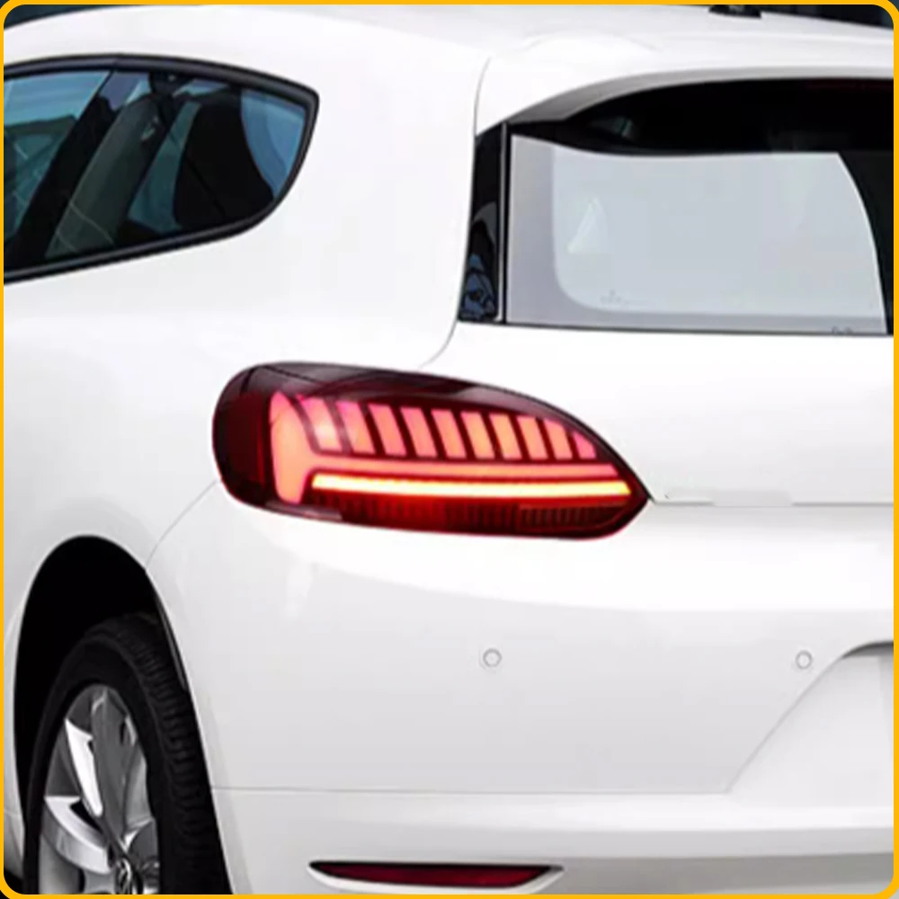 For VW Scirocco 2009-2014 Upgrade Auto LED Dynamic Taillight Assembly Car Accessories Tool Sequential Turn Signal Plug and Play