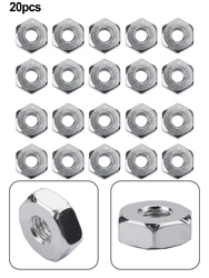 20Pcs Chainsaw Guide Bar Nuts Plate Nut 8 X1.25mm For STIHL Replace 0000-955-0801 024 026 029 044 046 MS 360 362 391 441 461 180