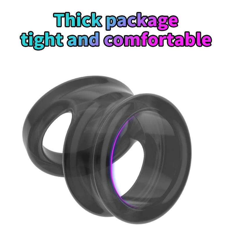 Cock Penis Ring Reusable Delay Ejaculation Stronger Erection Sex Toys Adults Supplies Linen Nozzle Rings Cock Sex Toys For Men image 5