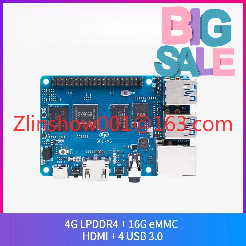 BPI-M5 Amlogic S905X3 main board Quad core open source hardware development board