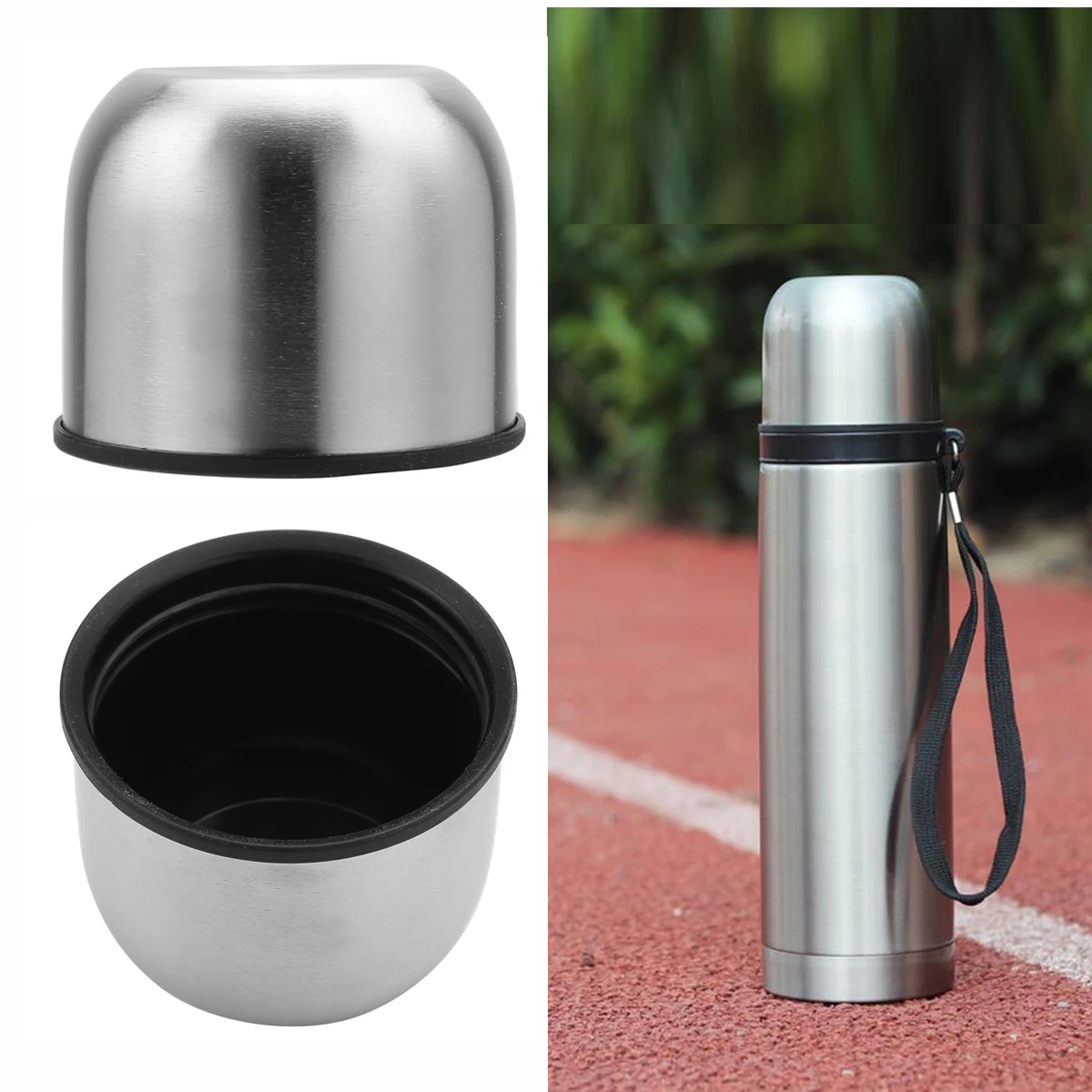 500ML Universal Thermal Cup Outer Lid Stainless Steel Durable Vacuum Bottle Bullet Flask Outer Covers Replacement Accessorries