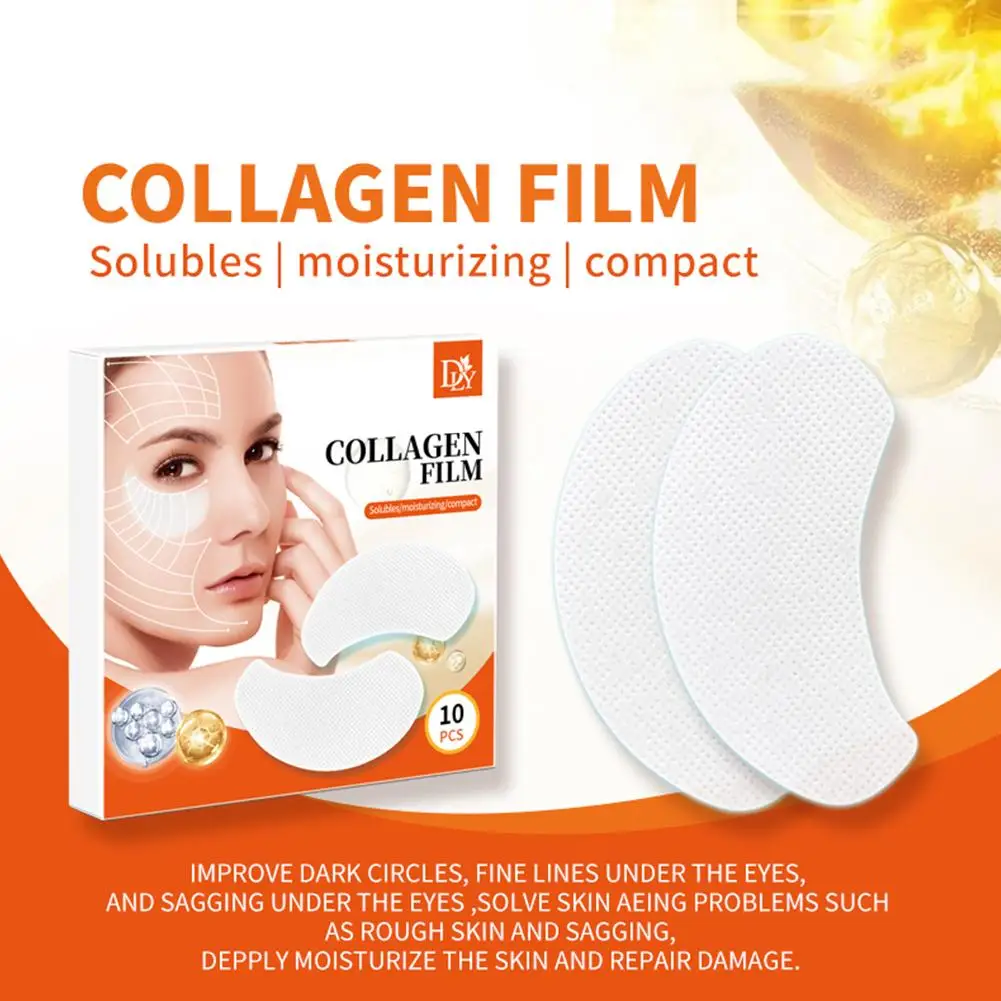 

Collagen Eye Mask Water-Soluble Mask Moisturizing Hydrating Lifting Eye Smoothing Skin Tightening Care Eye Mask Nourishing T7I9