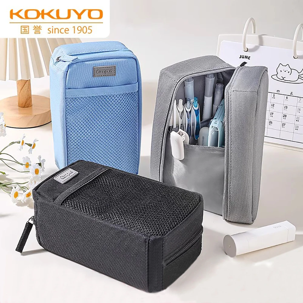 

Новый японский чехол для ручки KOKUYO MAG CRITZ может стоять, многофункциональный держатель для ручек большой емкости, коробка для канцелярских принадлежностей «два в одном»