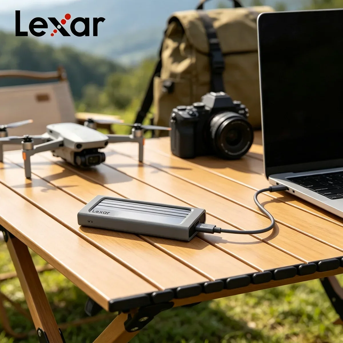 USB3.2 Gen2 Portable External Enclosure Lexar E300 For M.2 NVMe SSD Hard Drive Case For Desktop Notebook Storage Build