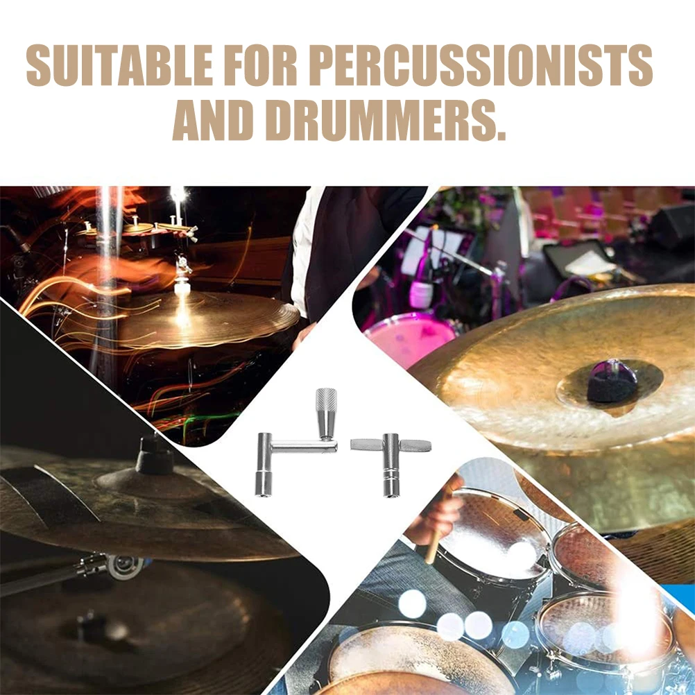 

1 set Universal Drum Keys Tuning Tool Material Wide Range Applications Suitable Percussionists Drummers Repairing Tools