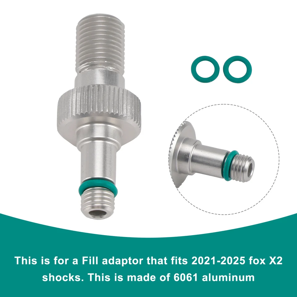 Air Fill Adaptor- clone of fox #803-01-826-Rezi end For Fox X2