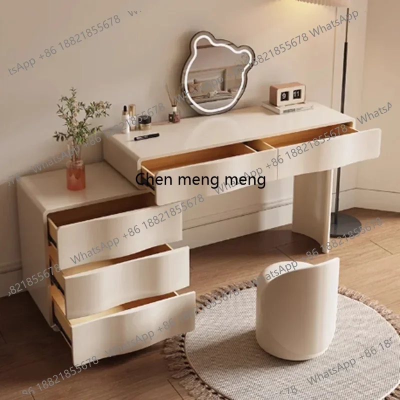 

Роскошные ящики, туалетный столик для спальни, деревянное зеркало, туалетный столик для хранения косметики, шкаф для макияжа, Vestidores, модная мебель