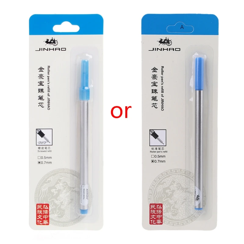 

Jinhao Roller Ball Запасной картридж для ручки-роллера, синие и черные чернила, 0,7 мм, 96BA