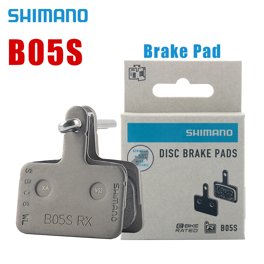 Pastillas de Freno de Disco SHIMANO B05S, Pastillas de Resina para Frenos de Disco Shimano MT200 M355 M395 M415 M445 M465 M495 M525 M575 C501 T615 M4050