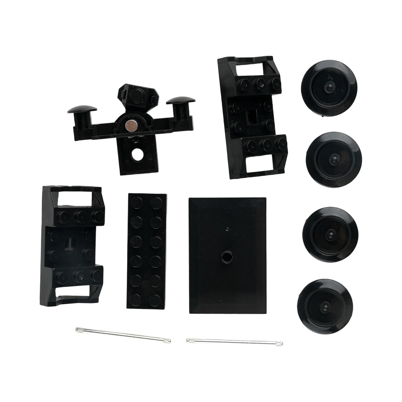 6 unids/set tecnología de montaje de rueda ferroviaria piezas de bloques de construcción DIY juguetes ladrillos MOC accesorios de tren