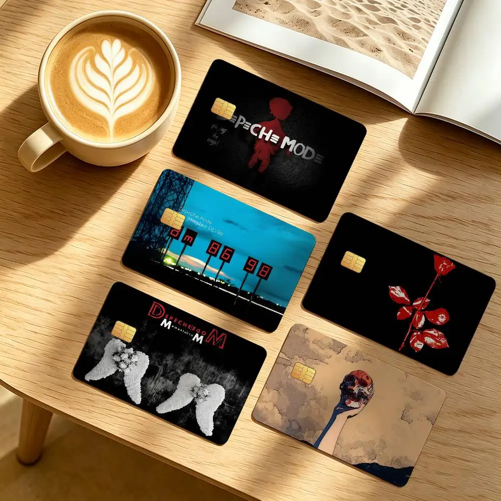 Band D-Depeche M-Mode Credit Card Public Transportation Cards Protective Sticker Waterproof Card Face Decoration 4PCS