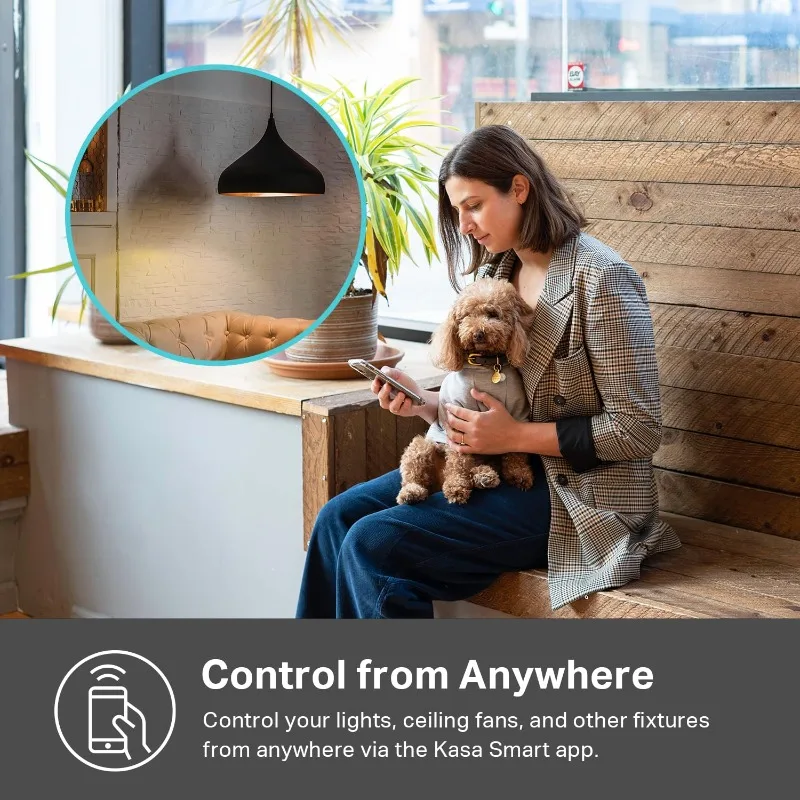 home.Smart Dimmer Switch: التحكم الصوتي مع سيري، Alexa وGoogle Assistant، معتمد من UL، مؤقت ووقت، ودليل سهل