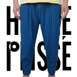 Pieghe pantaloni lanterna pieghettati originali uomo 2024 primavera nuovo drappo elasticizzato allentato pieghettato Harem pantaloni Casual uomo Plus Size abbigliamento