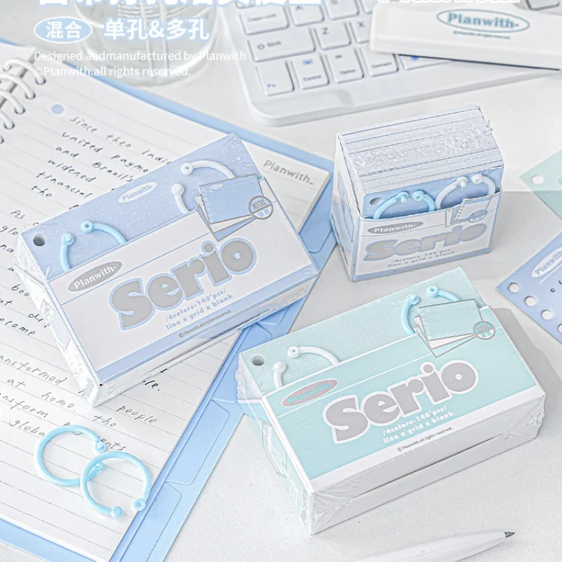 Interesting Stationery hole sticky notes Students use loose leaf index stickers for non sticky office bookmarks Book accessories