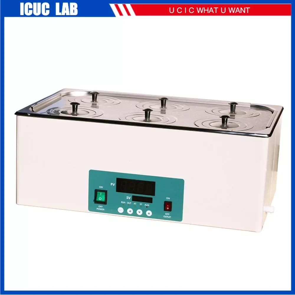 

22.5L Laboratory Stainless Steel 2 Rows 6 Holes Thermostatic Water Baths Stretching Inner Chamber DK-2000-IIIL