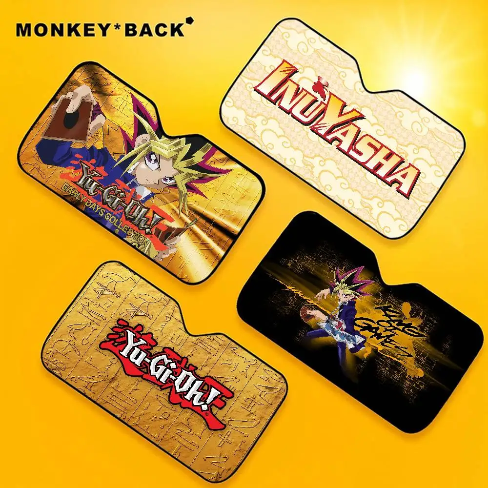 

Y-Yu-Gi-Oh синий автомобильный козырек на переднее окно, солнцезащитный козырек, солнцезащитная занавеска, солнцезащитные козырьки, отражатель, защита от УФ-лучей