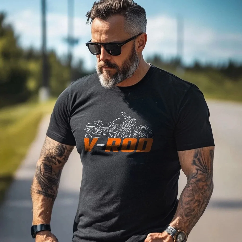 Passend für VRSCA V-ROD 2002-2006 Fans - Motorrad-T-Shirt für Fahrer – Detail 2