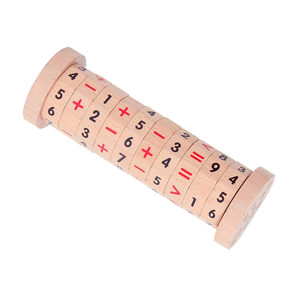 

1 set Wooden Hybrid Speeds Calculator Arithmetic Learning Toy Kids Math Montessori Educational Aid Improve Logical Thinking