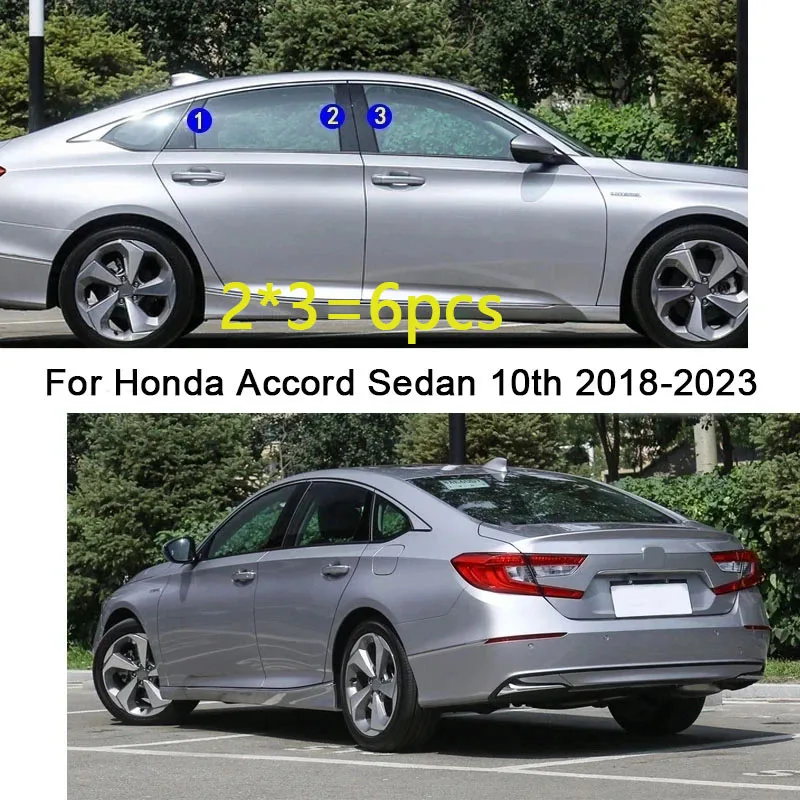 سيارة الكمبيوتر المواد عمود آخر غطاء الباب تقليم نافذة صب ملصق لوحة لهوندا أكورد سيدان 10th 2018 2019 2020 2021-2023 #2