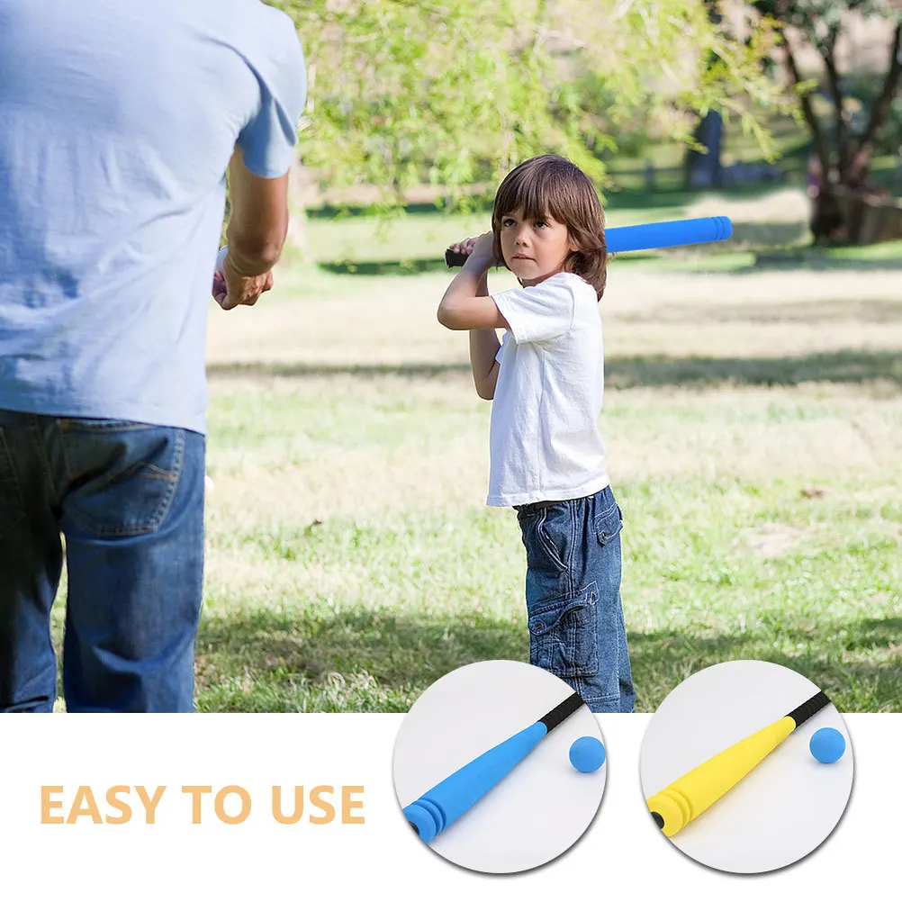 2 set di mazze da baseball per bambini per bambini che addestrano palline e pipistrelli giocattolo per bambini