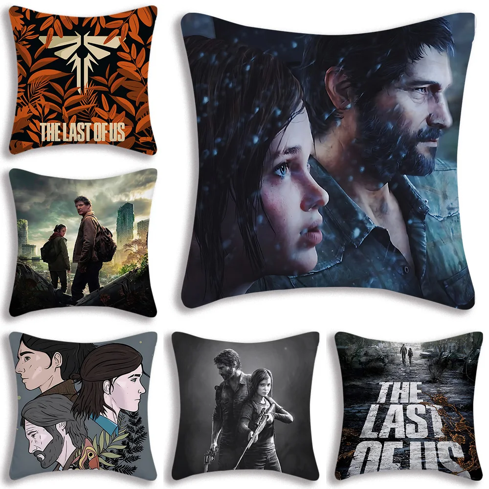 

Game The Last of Us Pillow Covers Cartoon Sofa Decorative Home Double-sided Printing Short Plush Cute Cushion Cover