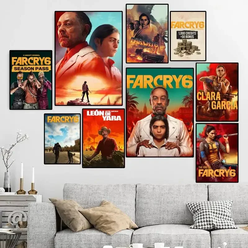 Far Cry 6 HD Canvas Poster - Customizable High-Definition Wall Art Print for Game Enthusiasts