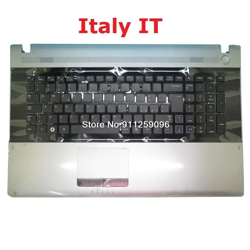 Laptop PalmRest&keyboard For Samsung RV711 RV711I RV720 RV720I Spain SP Italy IT Belgium BE Upper Case With Touchpad New