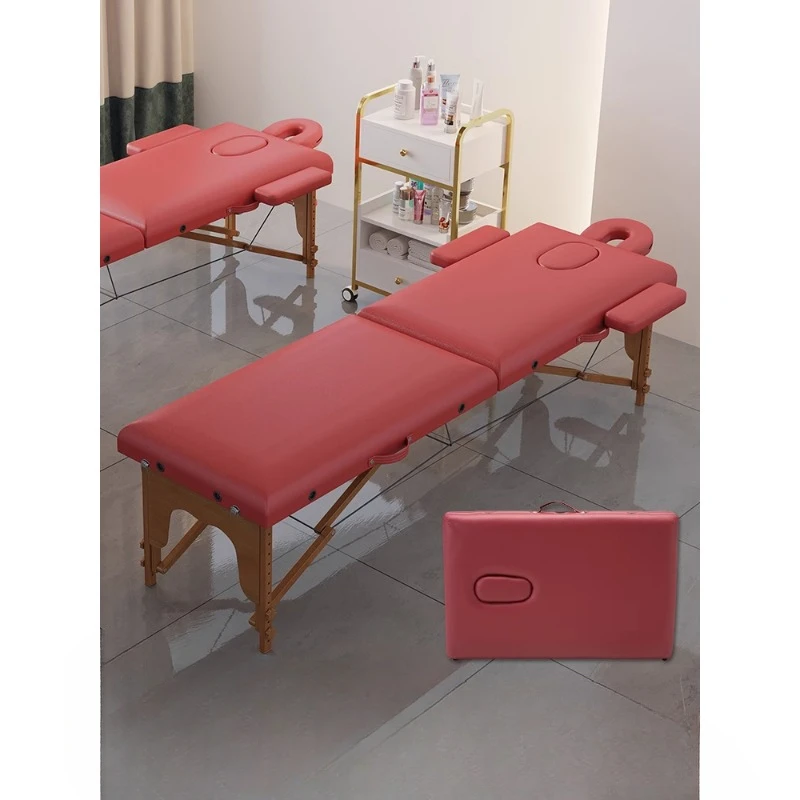 

Beauty bed, folding massage table, massage system, portable hand needle, moxibustion physiotherapy, with cavitation embroidery