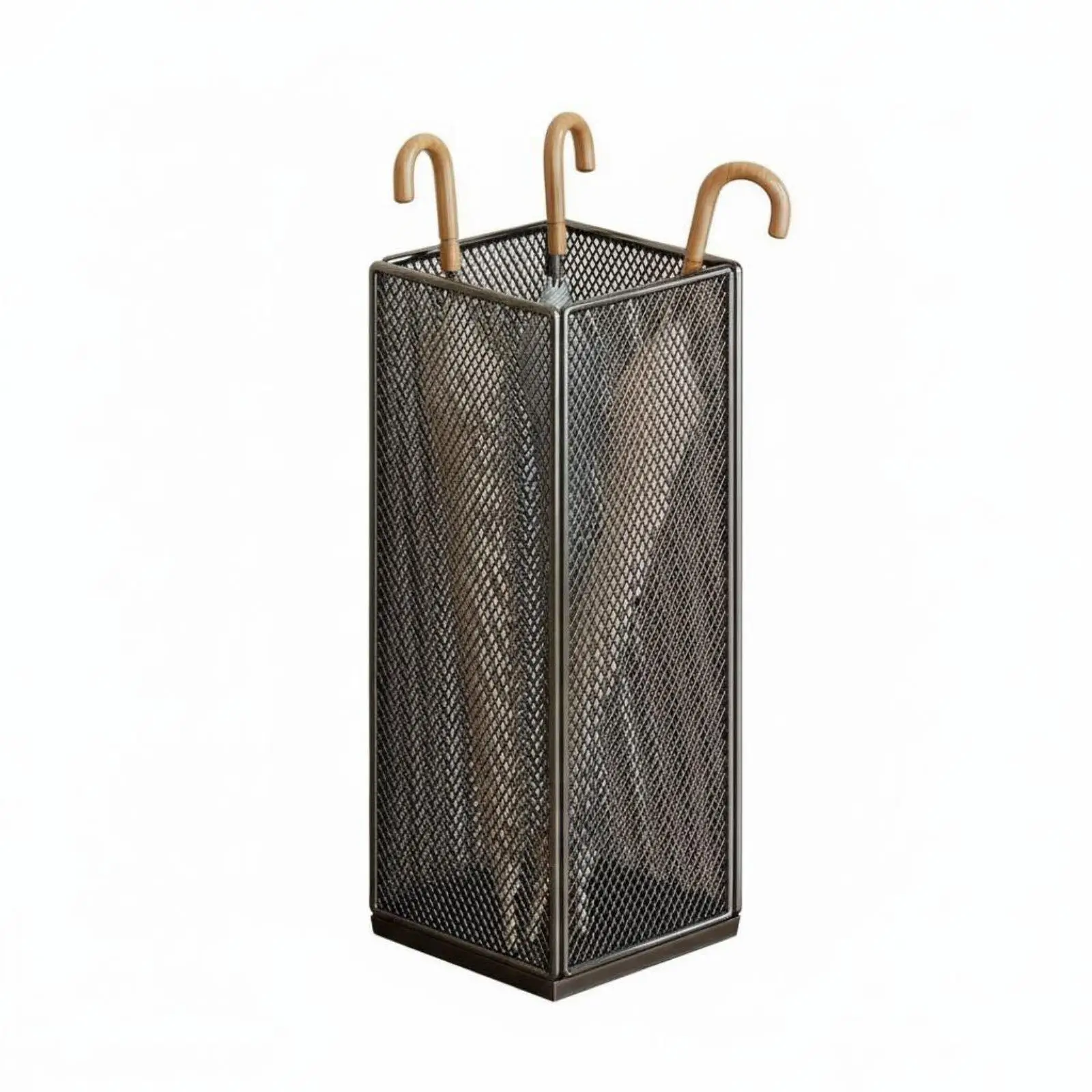 Multi Purpose Billiard Cue Rack Iron Organizer for Golf Sticks Umbrellas Walking Canes Compact Vertical Storage for Hallway