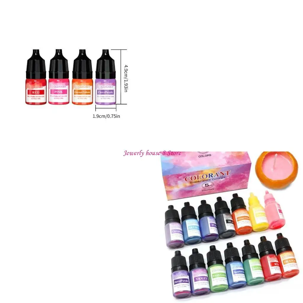 

Dyes Handmade Crafts Resin Pigment 5ml/bottle Essences 20 Colors Essences