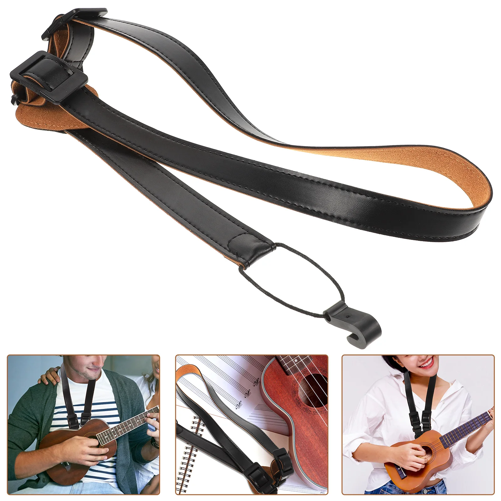 

Strap Ukulele Accessory Guitar Shoulder Acoustic Accessories Adjustable No Drilling Hanger Sling Belt