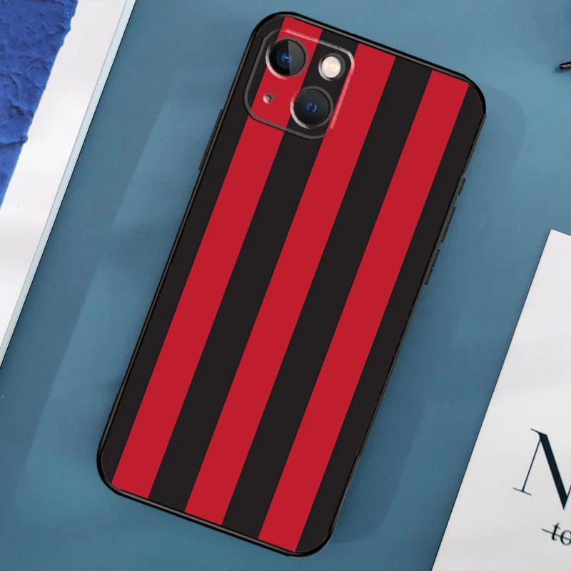 Milan Stylish Stripe Design Phone Case For iPhone 16 15 13 12 11 14 Pro Max Mini X XR XS MAX Plus Back Cover