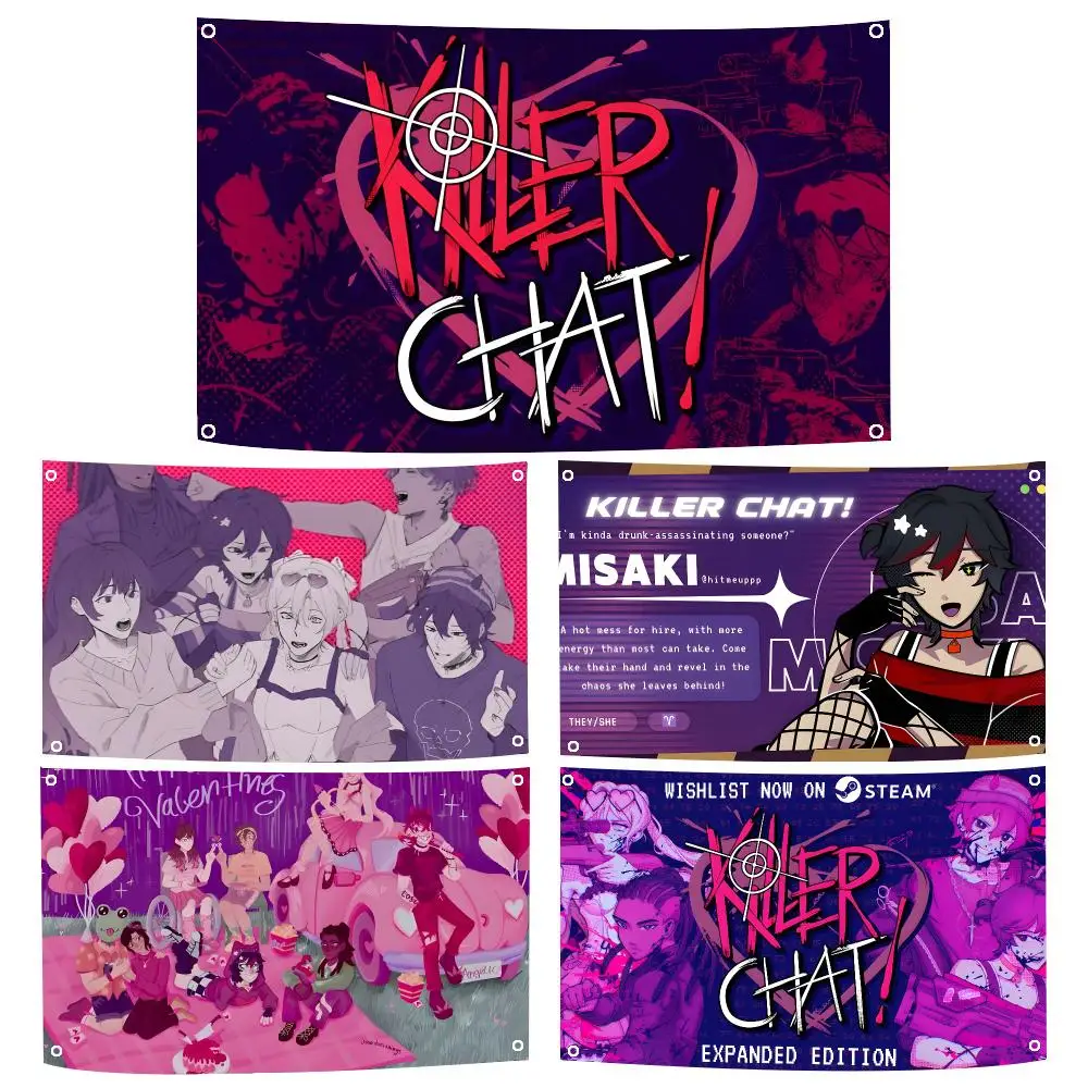 K-killer Chat Expanded Edition Flags Durable Outdoor Indoor Festive Decoration Classic Design Wall Room Banner