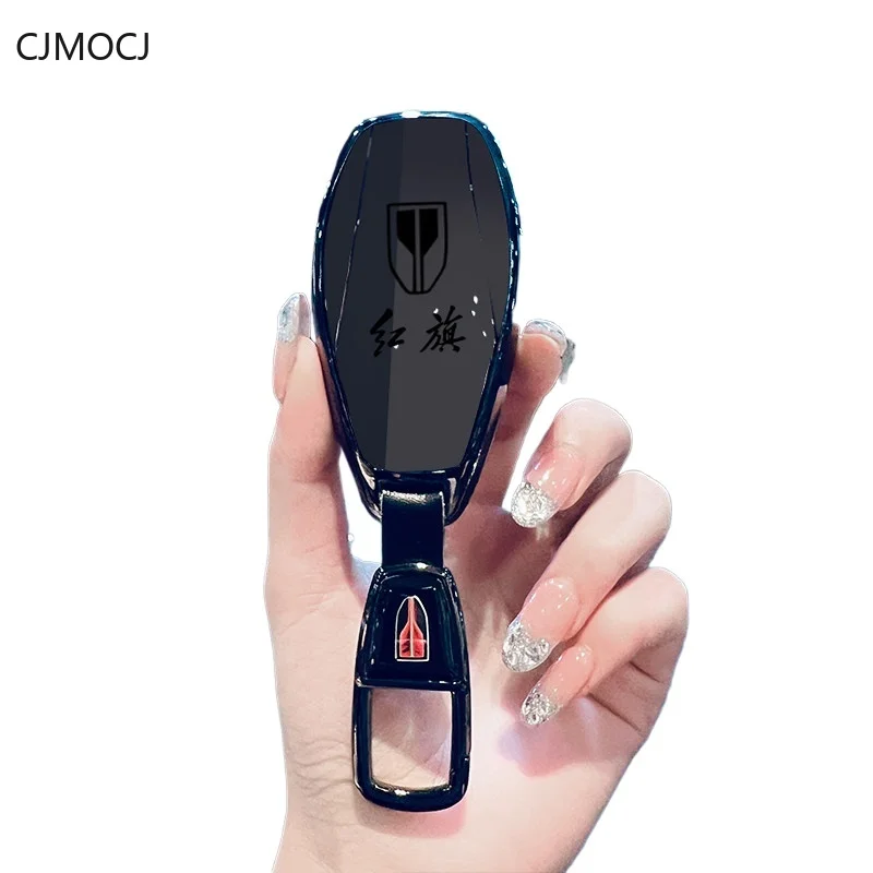 

Premium TPU Key Cover Case for Hongqi H5 / HS5 / HS3 / H6 / H9 / HS7 / HQ9 / H7 (2025) - Protective Key Fob Shell Keychain
